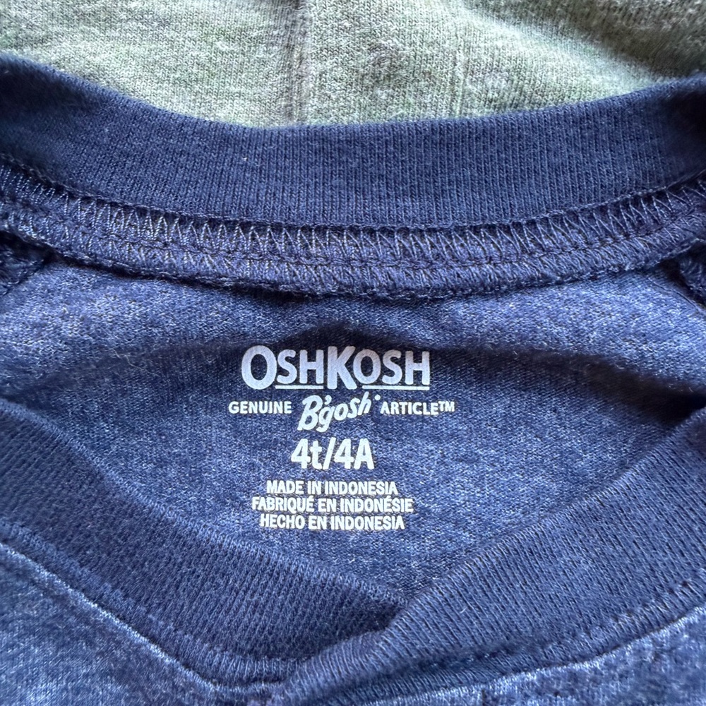Bundle of 7 Osh Kosh, Carters & Children's Place Henleys - Picture 4 of 4